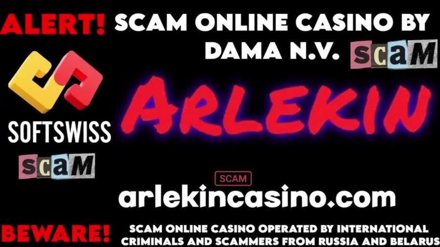 Arlekin Online Casino – Scam by Softswiss and Dama NV