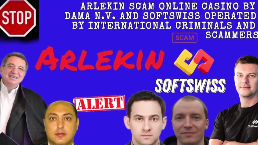 Arlekin Fraudulent Online Casino Revealed scam of DamaNV, Softswiss, and Ivan Montik