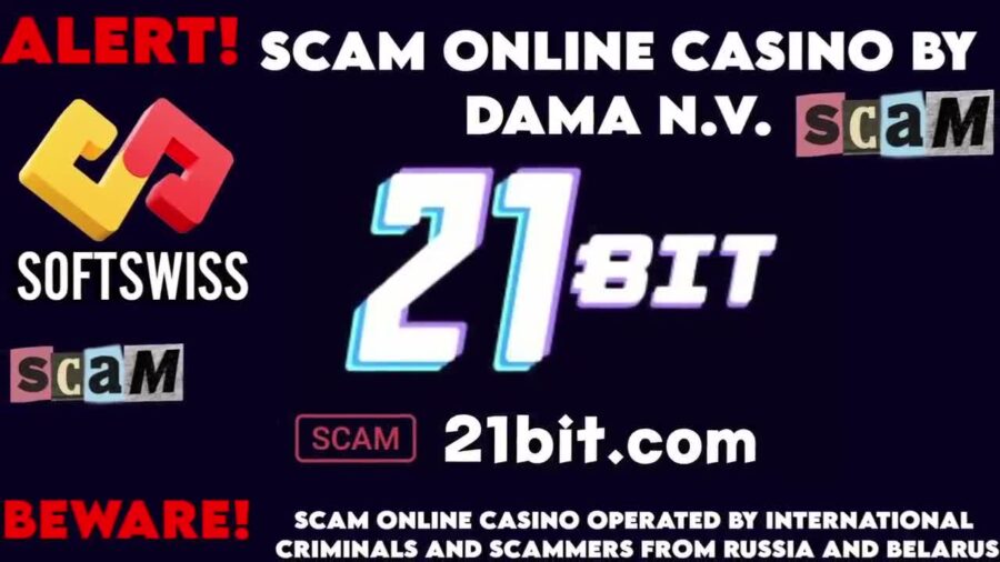 Bit Online Casino Scam Revealed, scam of Softswiss and DamaNV