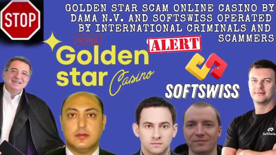 Goldenstar Online Casino, a Scam You Can`t Trust by Softswiss and DamaNV