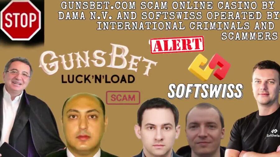 Gunsbet Online Casino Scam You Can`t Trust, scam by Softswiss and DamaNV