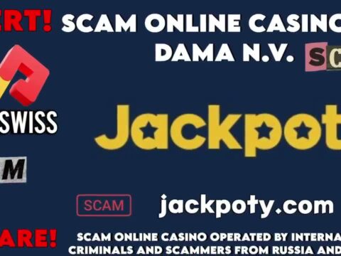 Jackpoty Deceptive Practices of This Online Casino, scam by Softswiss and DamaNV