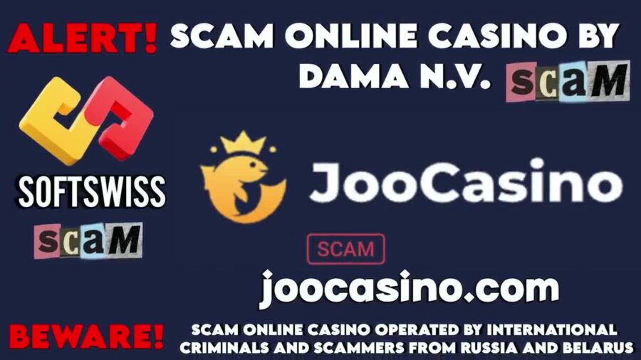 Joo Warning for Online Casino Enthusiasts, scam of DamaNV, Softswiss, and Ivan Montik