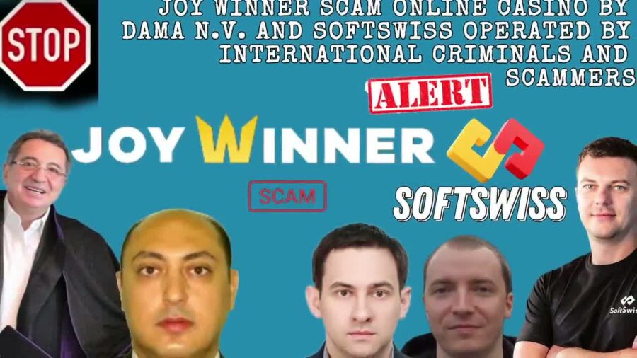 Joy winner Casino – Online Gamblers Warning. Be aware of scam by DamaNV, Softswiss, and Ivan Montik