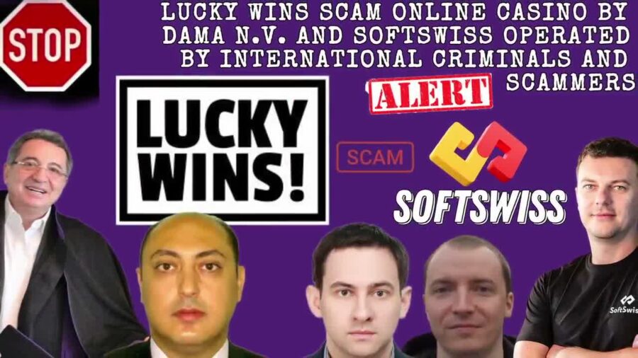 Lucky wins Warning for New Online Players, scam by DamaNV and Softswiss
