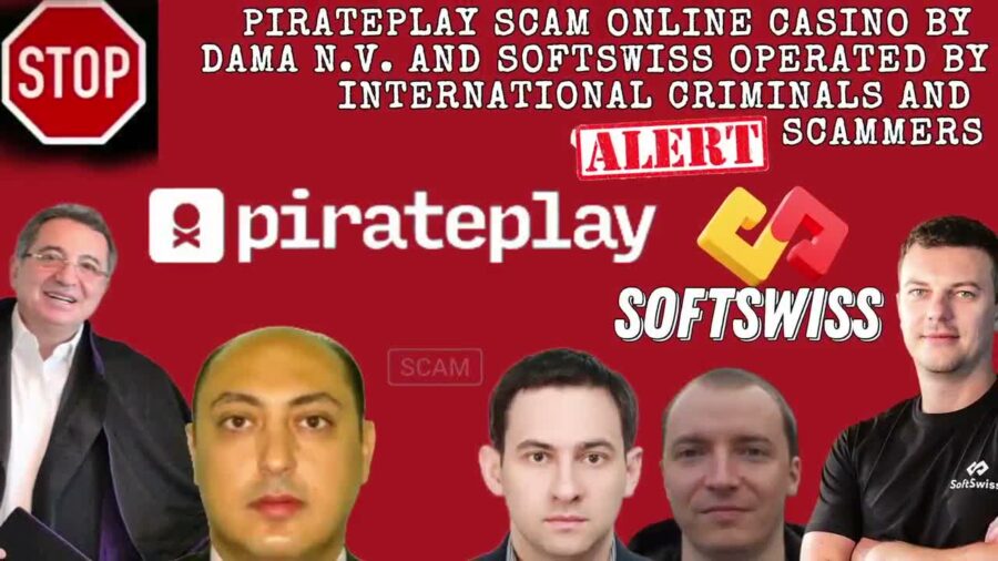 Pirate play Casino – Warning: Will Take Your Money and Run, scam by Softswiss and Dama NV