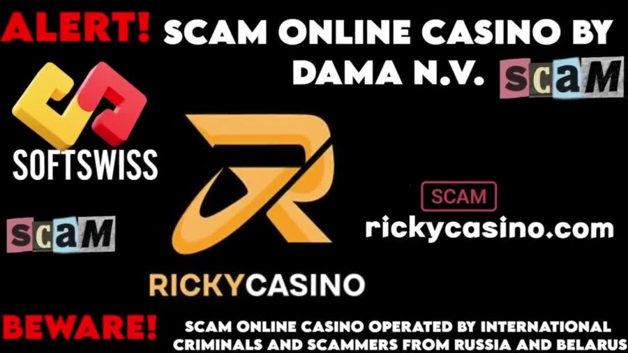 Ricky Online Casino by Softswiss and DamaNV online scam