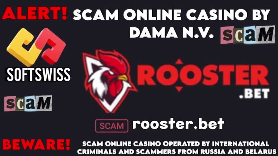 Roosterbet Risks of Playing at This Online Casino, scam by DamaNV, Softswiss, and Ivan Montik