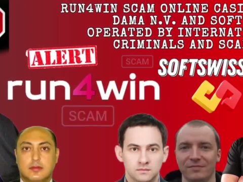 Runin Casino Fraud Alert by Softswiss and DamaNV