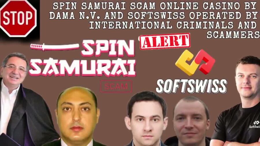 Spinsamurai Deceptive Casino That Will Leave You Broke, scam by DamaNV and Softswiss