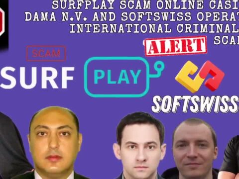 Surfplay Deceptive Practices of This Online Casino, scam by DamaNV, Softswiss, and Ivan Montik